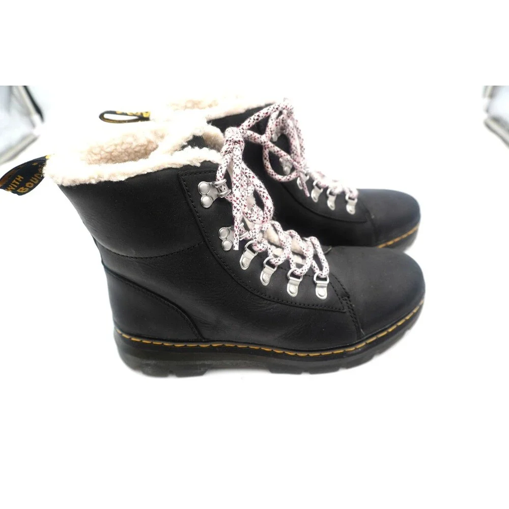 Dr. Martens  Combs L Women 's Size 10  Shearling Lined  Winter Combat Ankle Boot